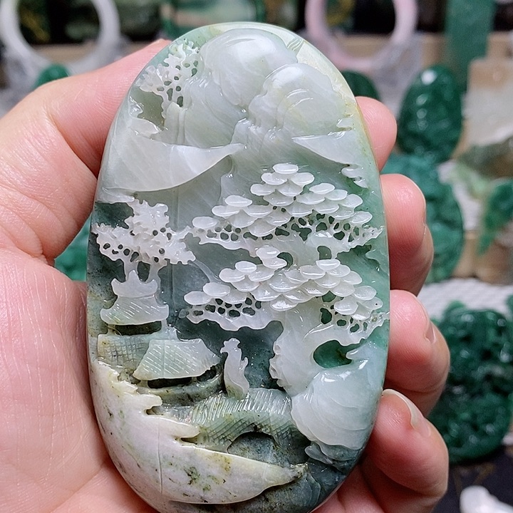 未镶嵌独山玉颈饰