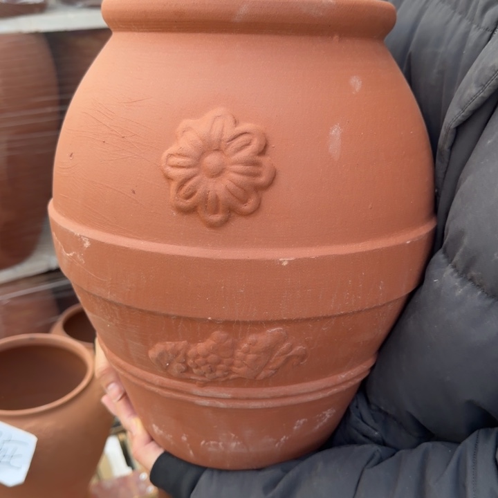 紫砂花盆口21高35宜兴紫砂