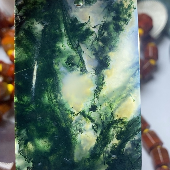 玛瑙/玉髓颈饰未镶嵌左*