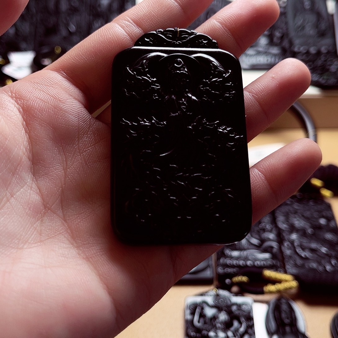 天然缅料A货玉龙观音A278