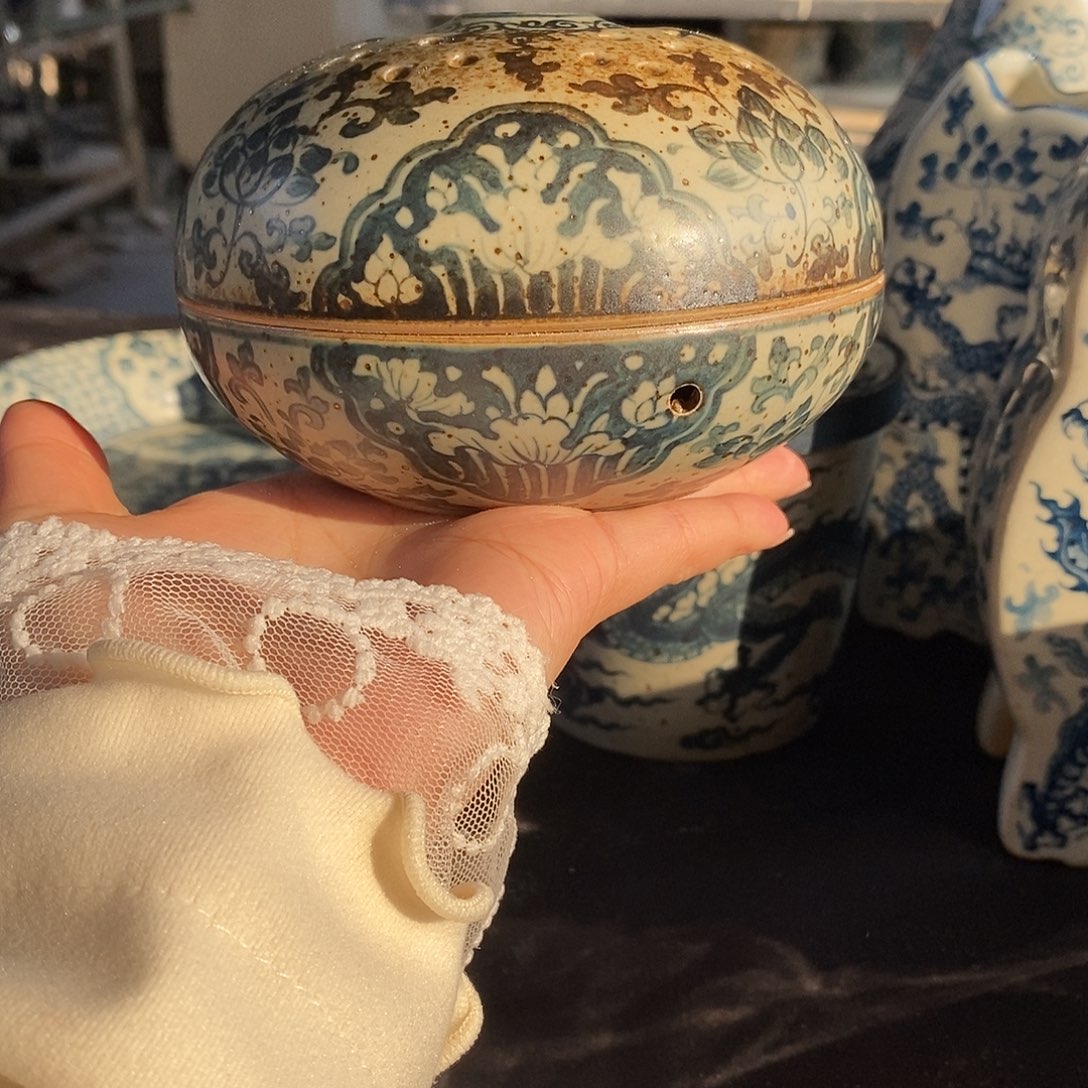 陶手工手绘青花高温陶瓷