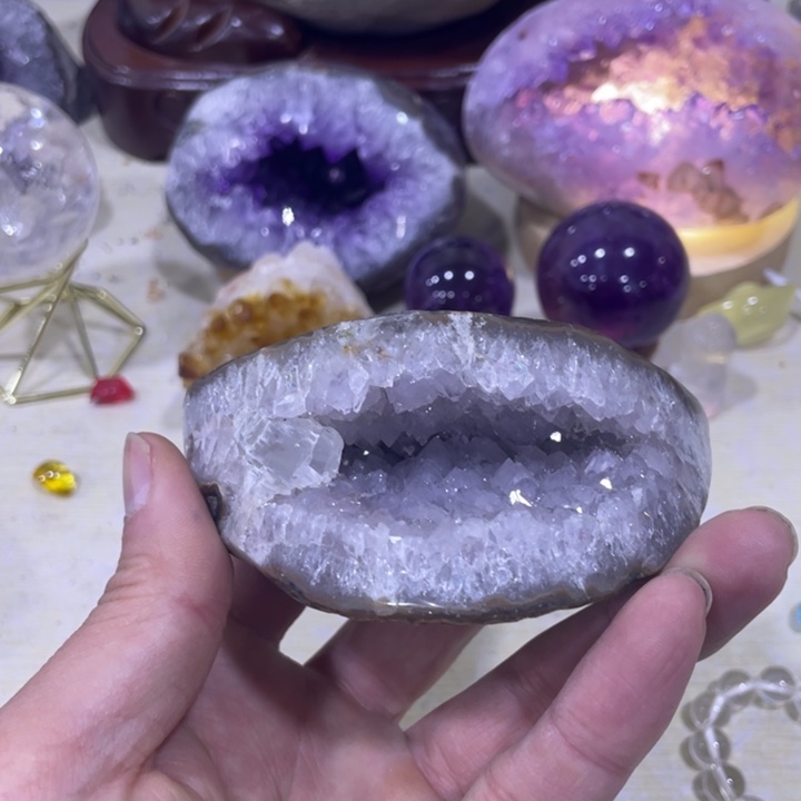 紫晶钱袋子未镶嵌