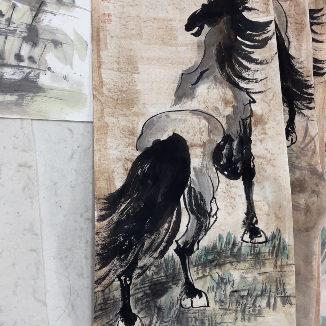 国画毛英波老师微瑕