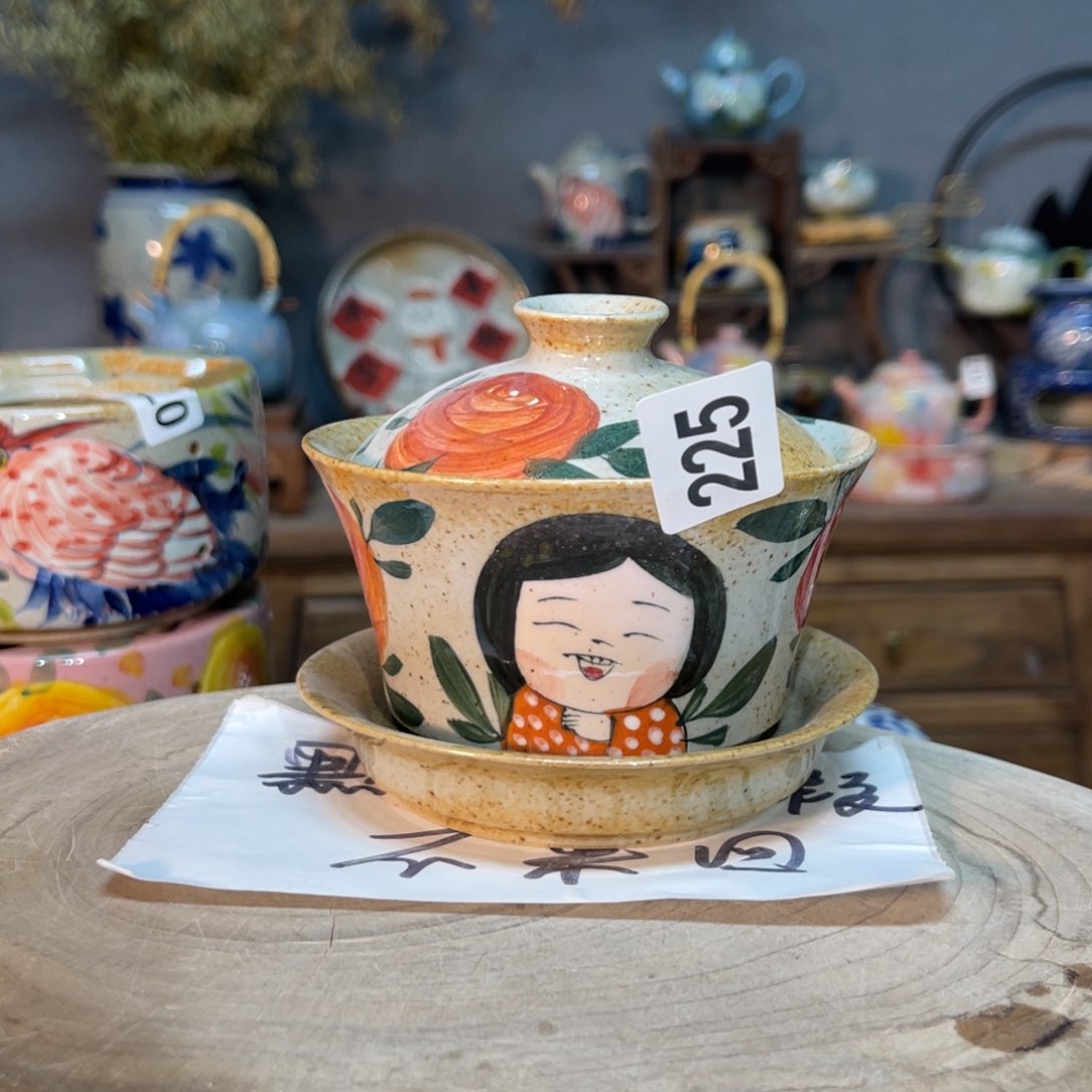 杯素浅陶瓷手工手绘