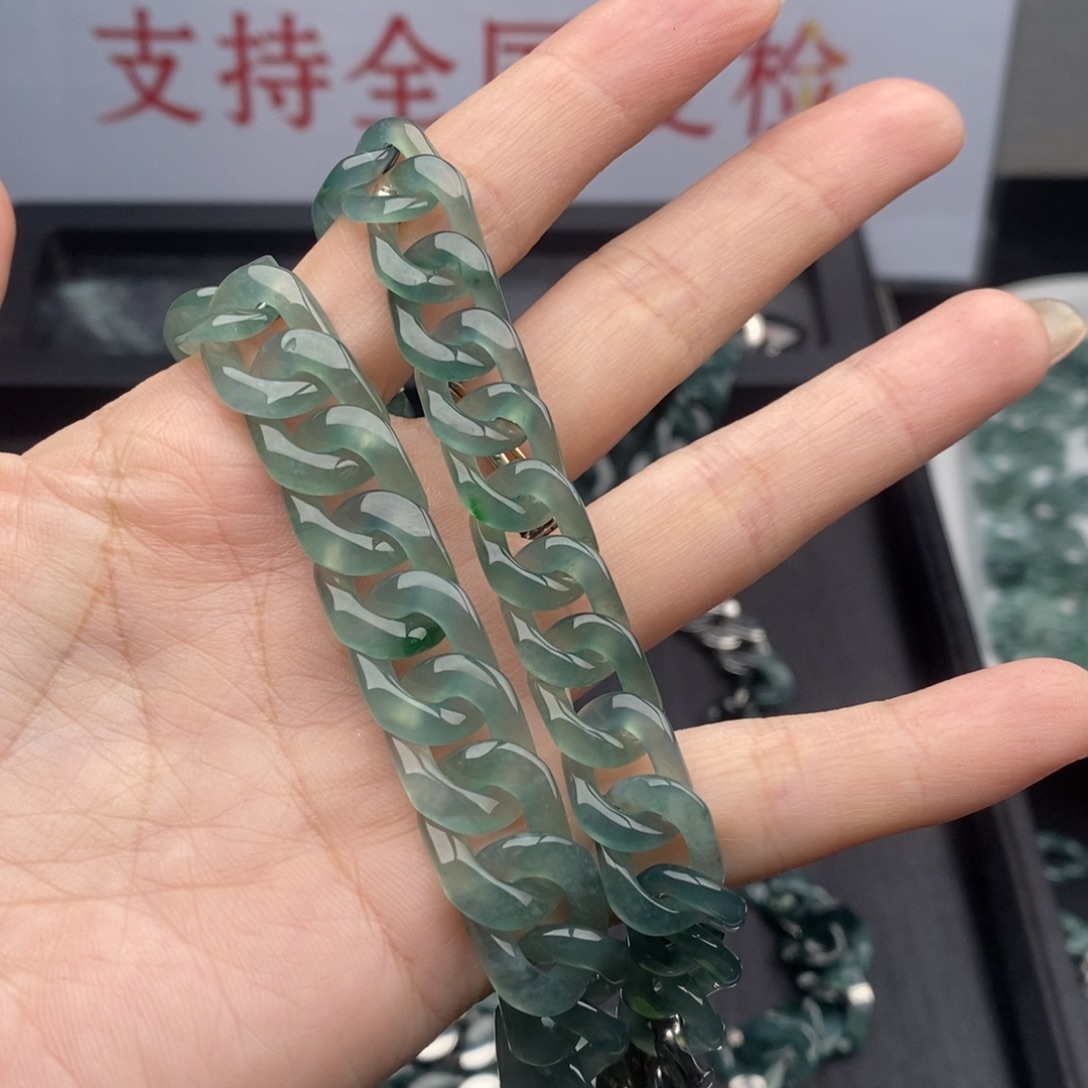 宁***儿翡翠未镶嵌手链手链手链10001