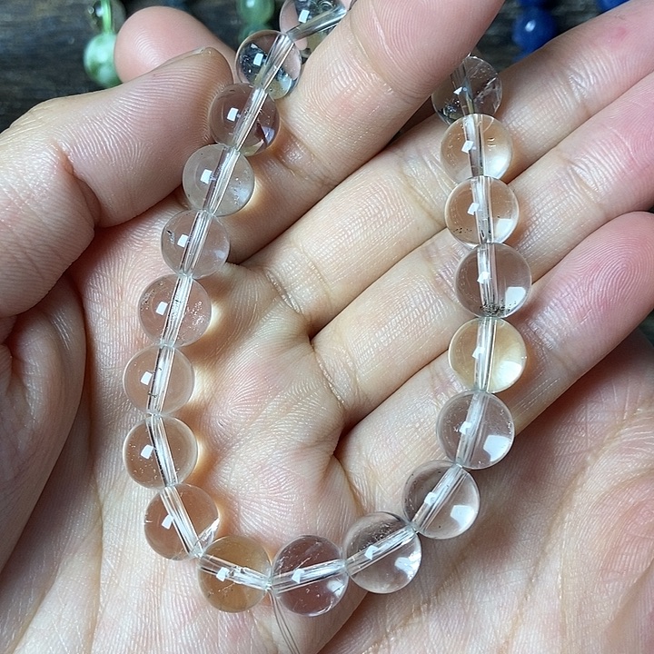 水晶手串未镶嵌白水晶