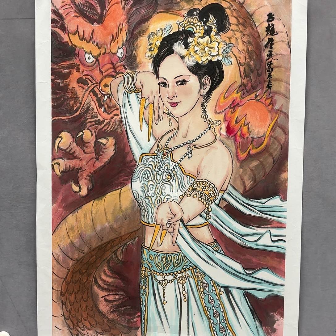 国画亲笔手绘原创1