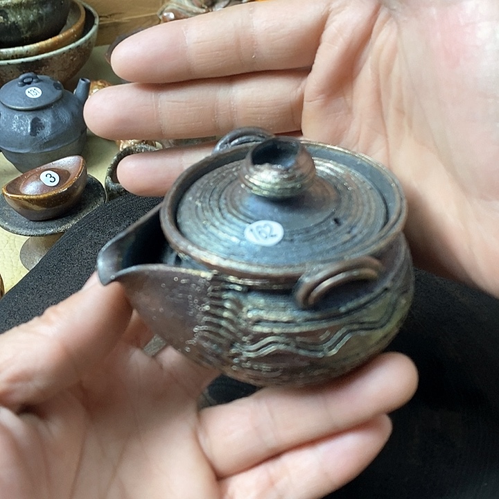 杯手工粗陶、柴烧茶器