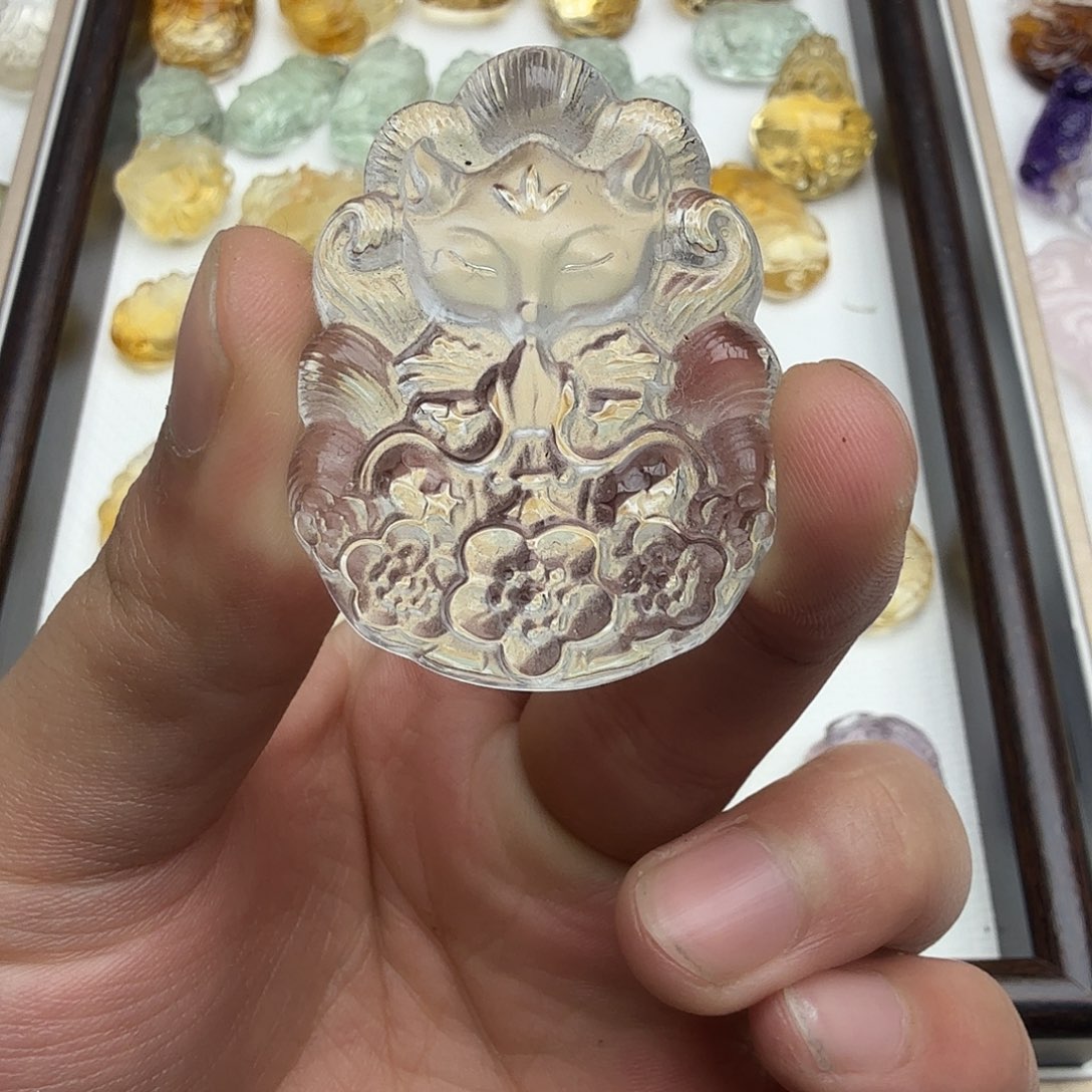 未镶嵌水晶吊坠(不含链)