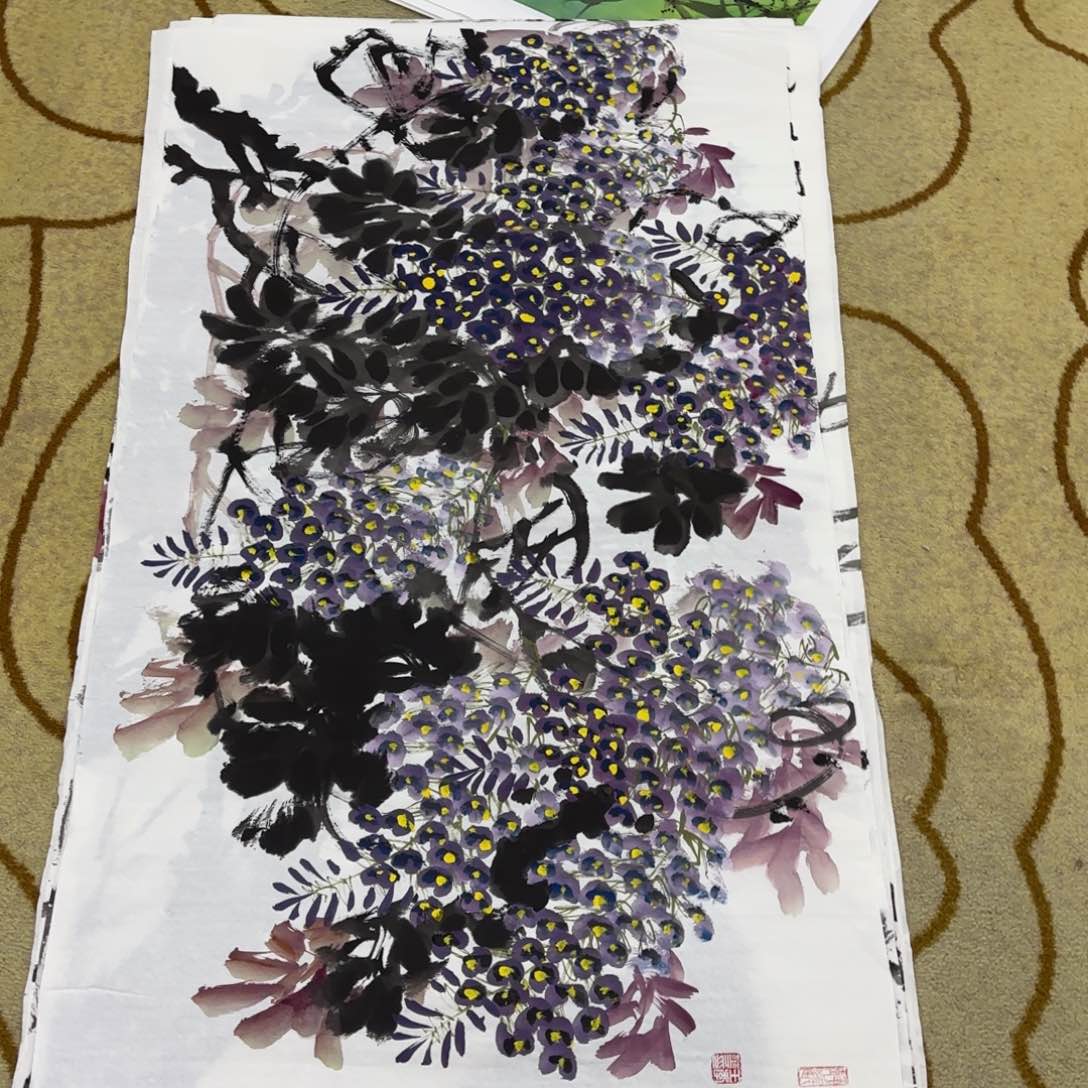 国画王孝华四尺李欣主播