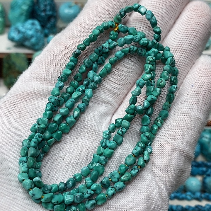 绿松石未镶嵌天然原矿 地大质检