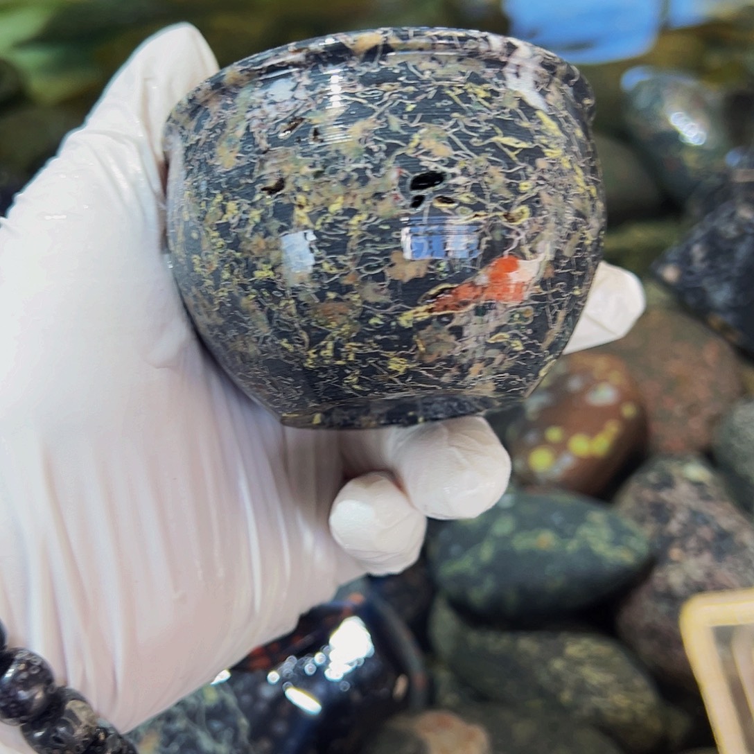 梅花玉鱼缸石茶周边不退不换