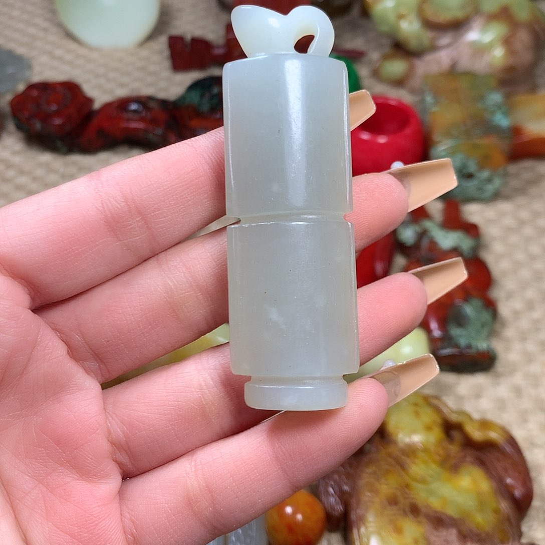 白玉菩提吊坠挂件