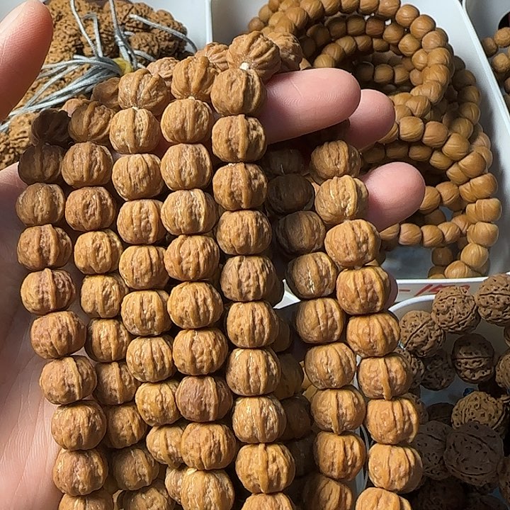 核桃手串/手链全品白狮子八棱