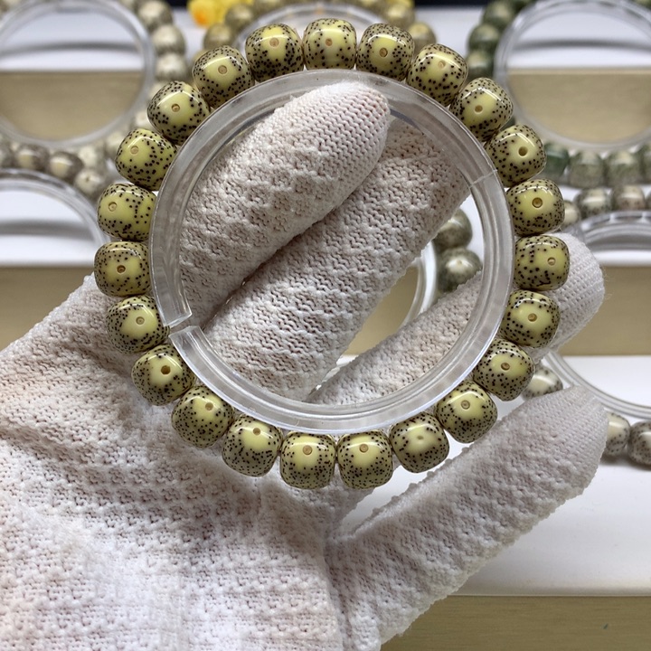 星月菩提手串8号 青花瓷双留白小细星10/9