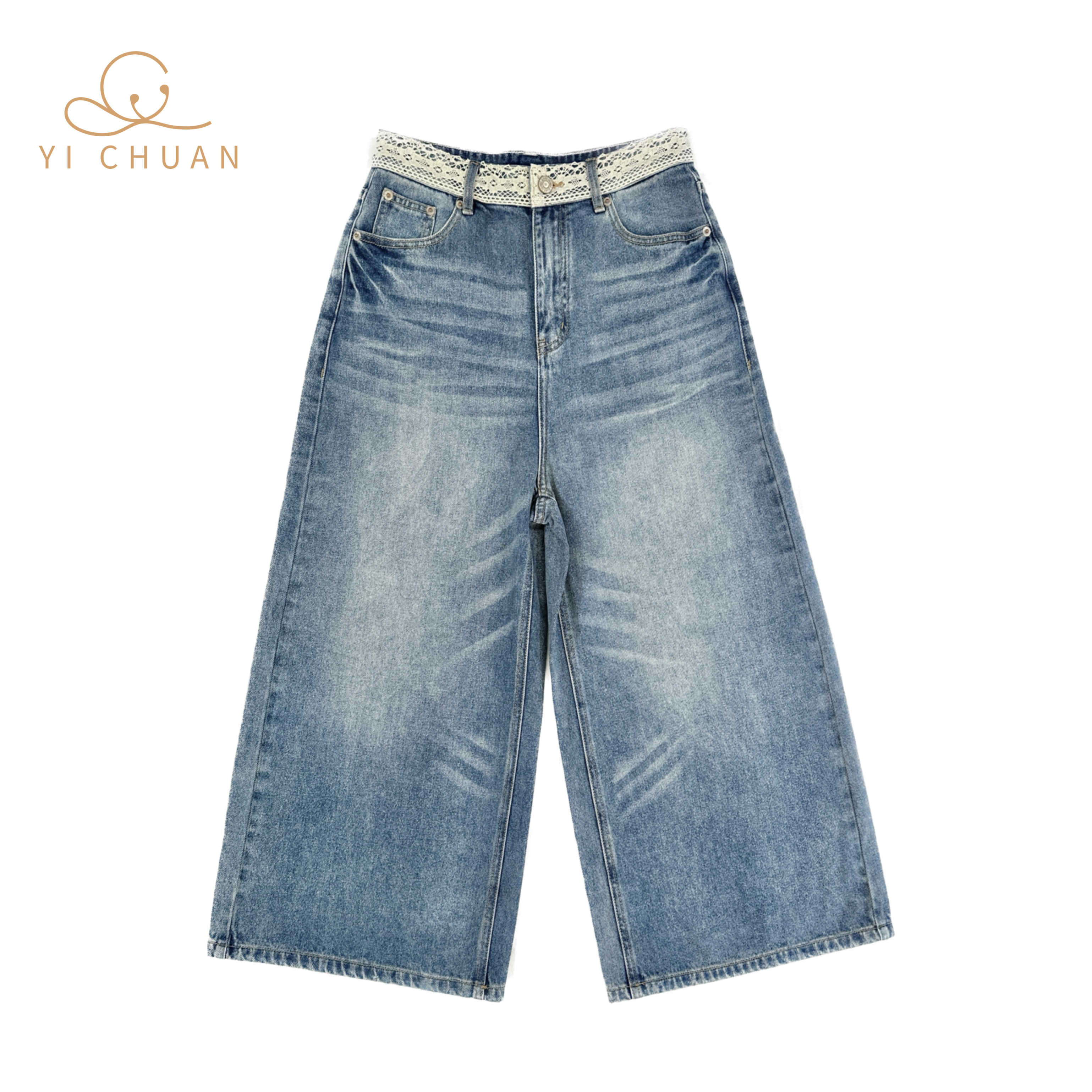 女装牛仔裤时尚潮流休闲百搭舒适小众设计感 