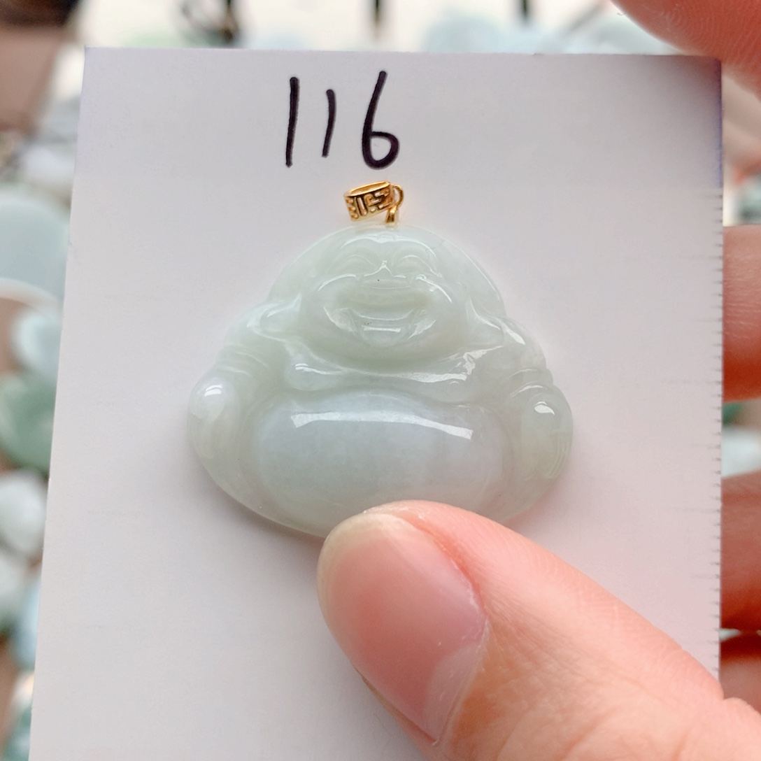 翡翠银S925镀金镶嵌颈饰吊坠