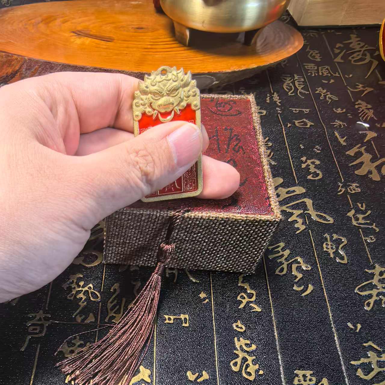 老师傅手工大将军家居摆件