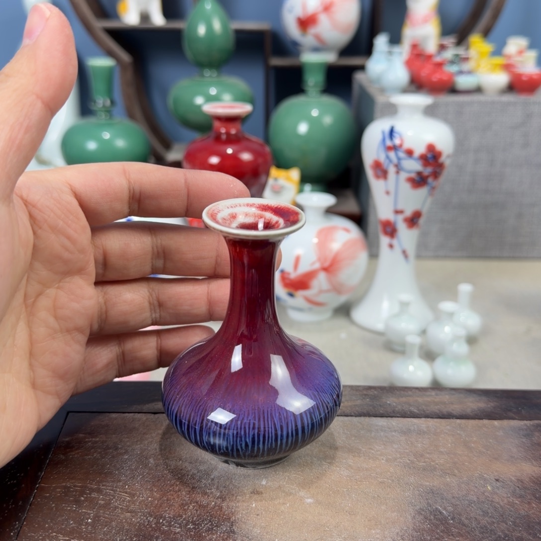 陶瓷手工小花器摆件