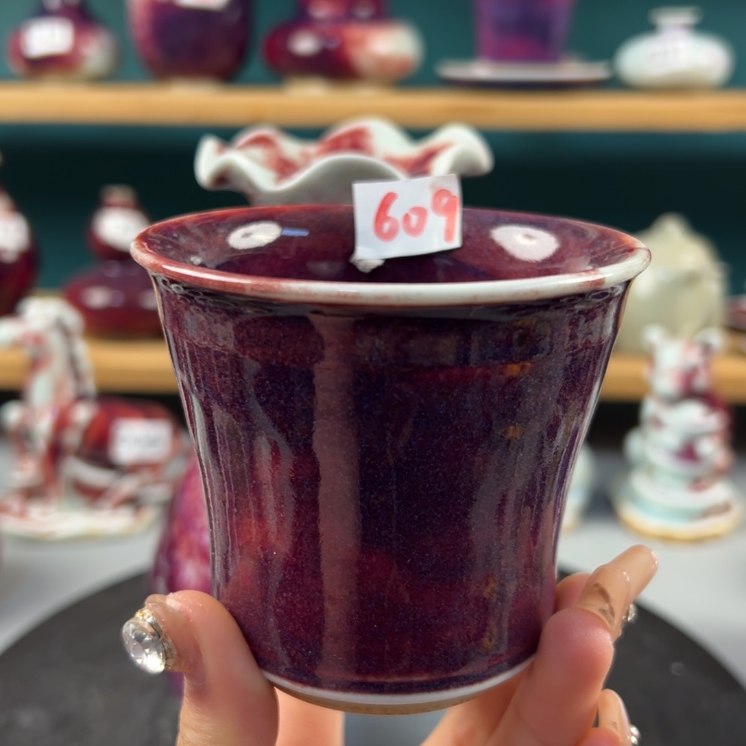 瓷片微瑕主人杯纯手工