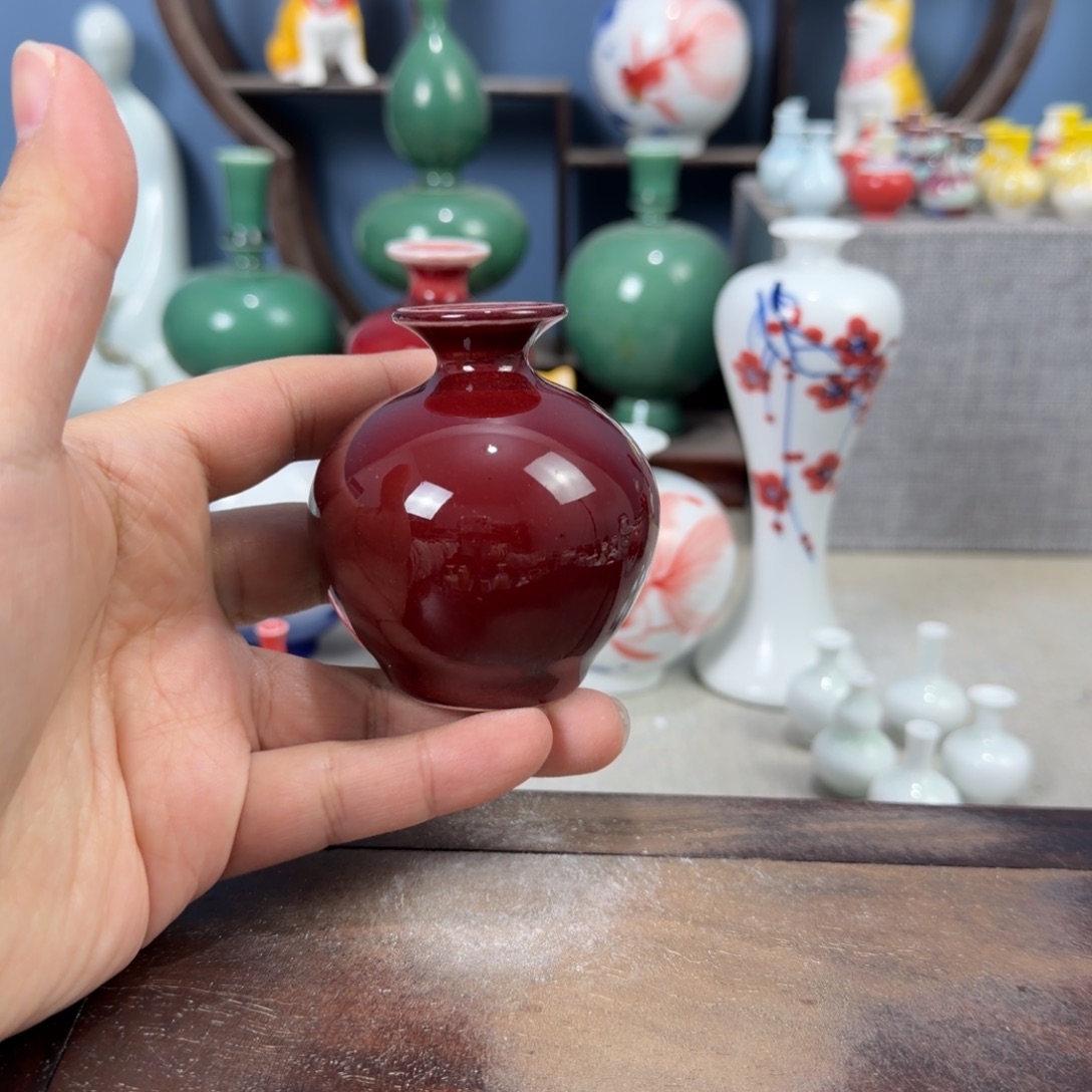 陶瓷手工小花器摆件