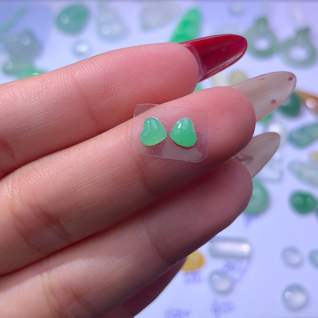 颈饰未镶嵌翡翠爱心