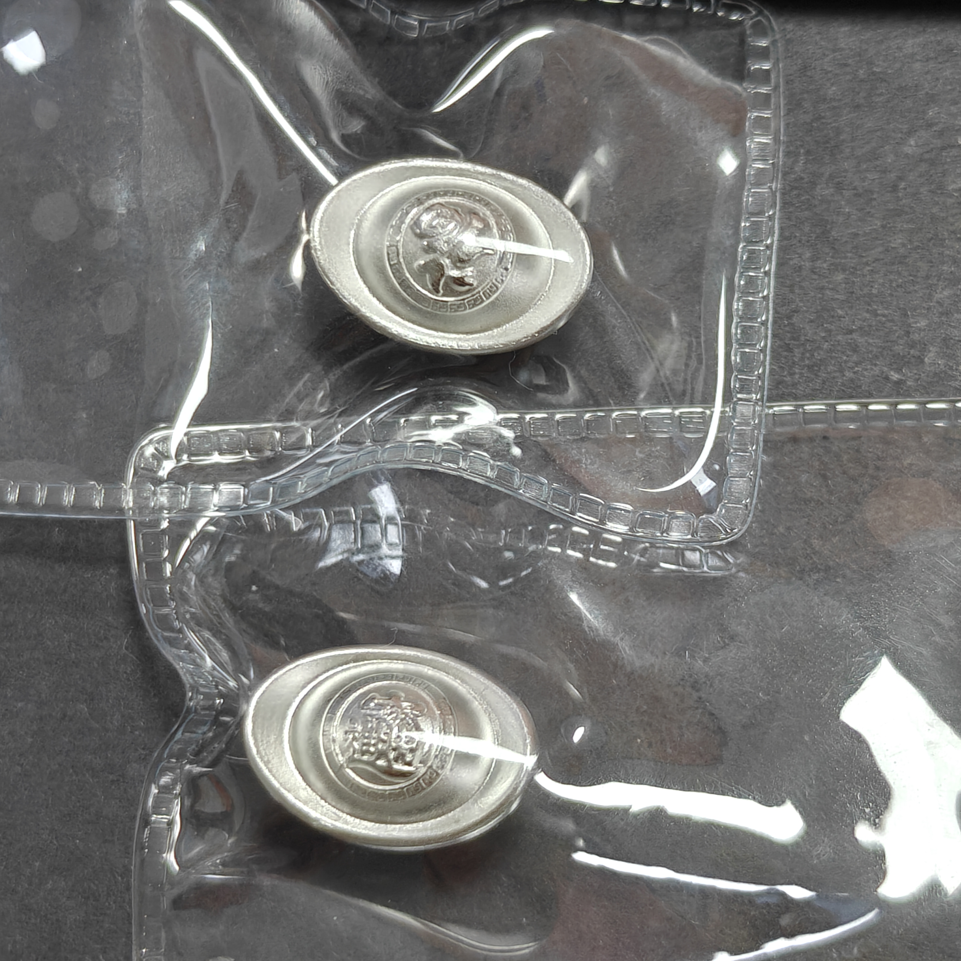 足银亚克力银制品 足银元宝10g  十二月二十二号