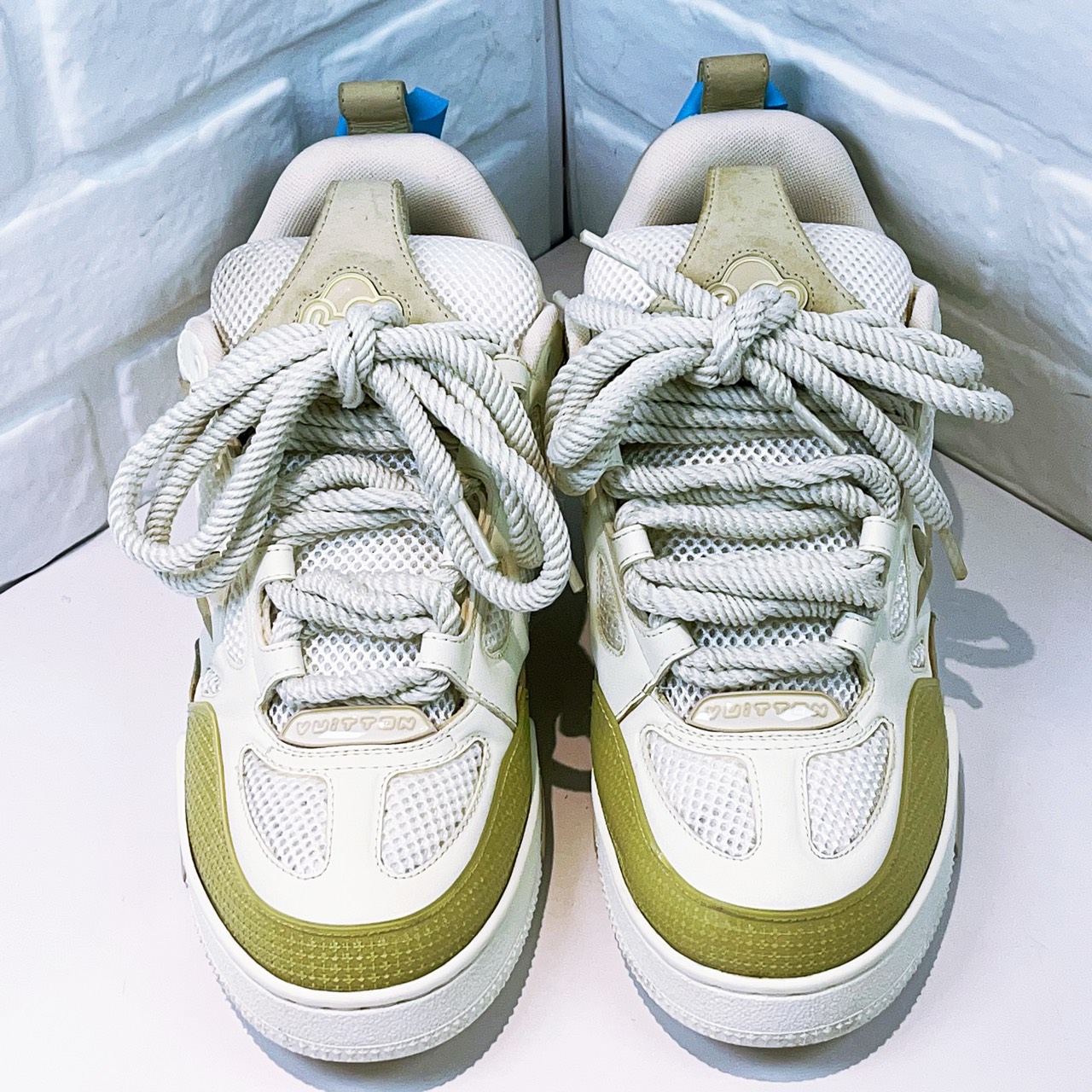 95新 LouisVuitton/路易威登 skate 米白色 欧码7.5码 41.5码