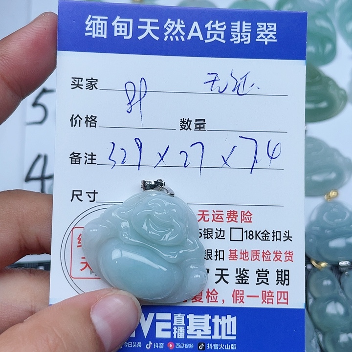 颈饰银S925镶嵌翡翠纯天然缅甸a货翡翠