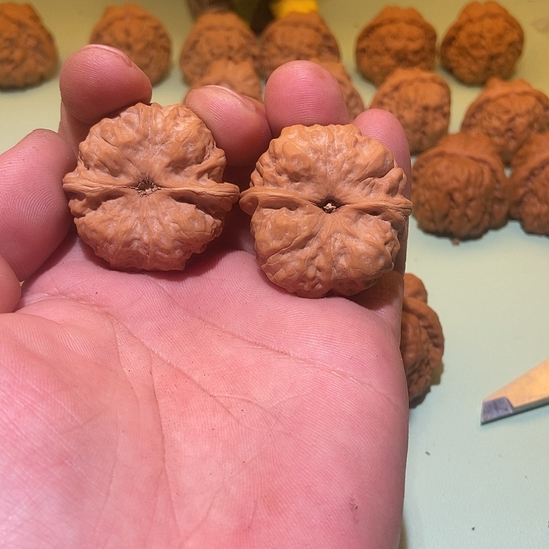 文玩核桃吊坠?*七蛤蟆头39一对