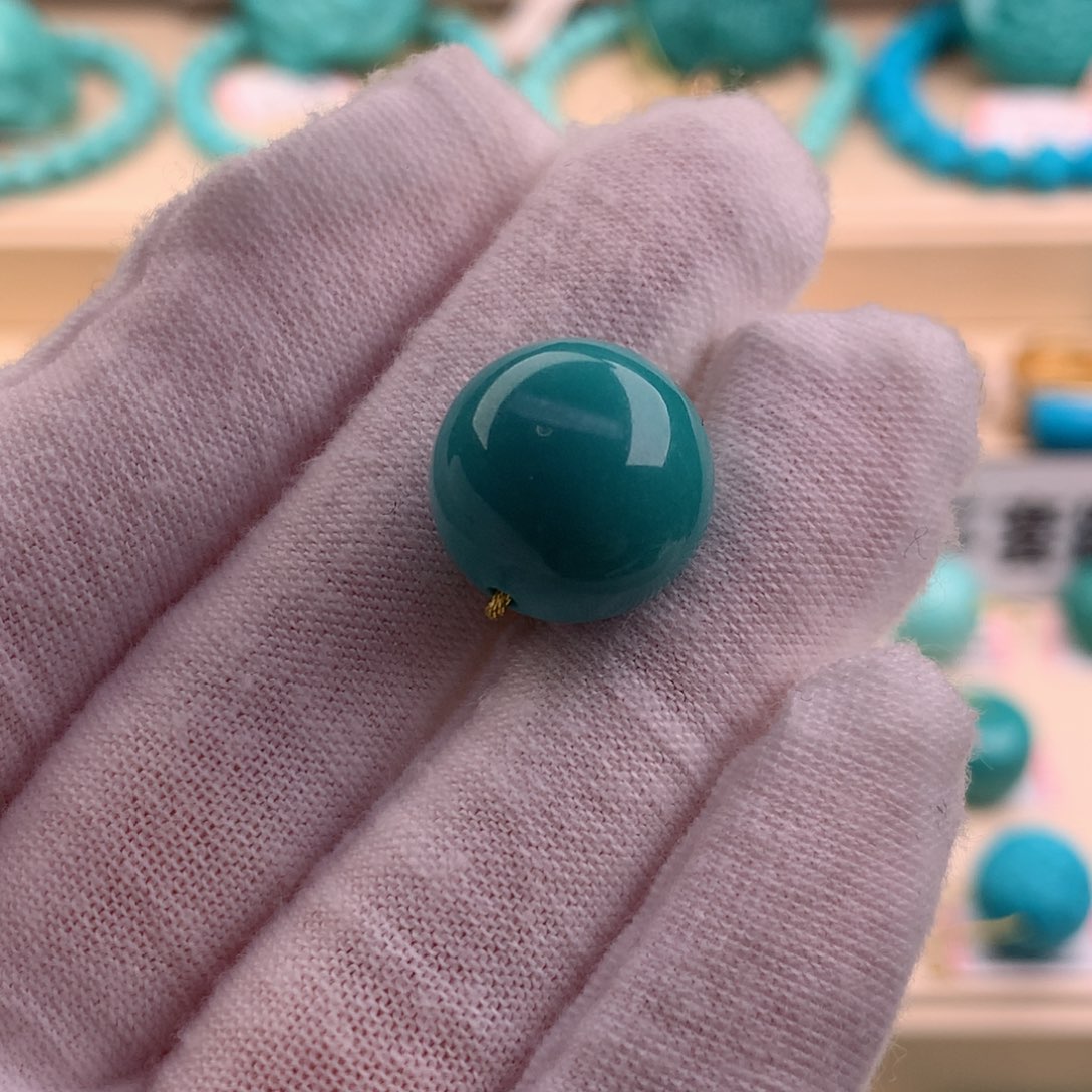 绿松石珠宝奇石未镶嵌14.7