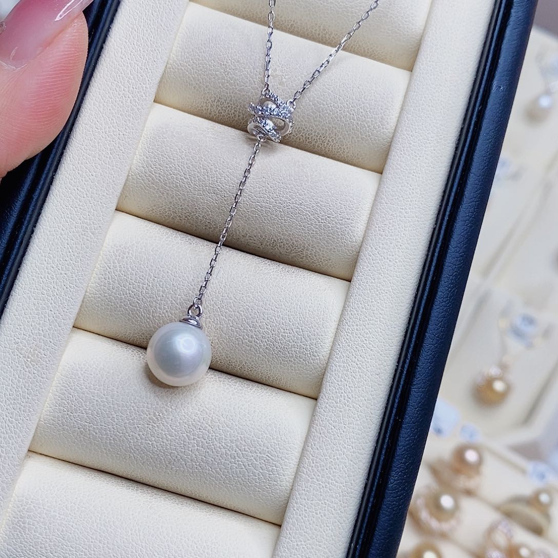 淡水珍珠颈饰银S925镶嵌