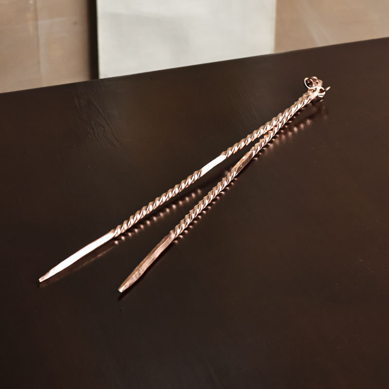 【福器】红铜大筷子茶道零配(带本朴堂底款)（本0362）