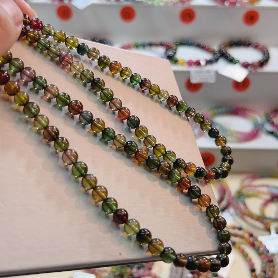 碧玺未镶嵌手链碧玺