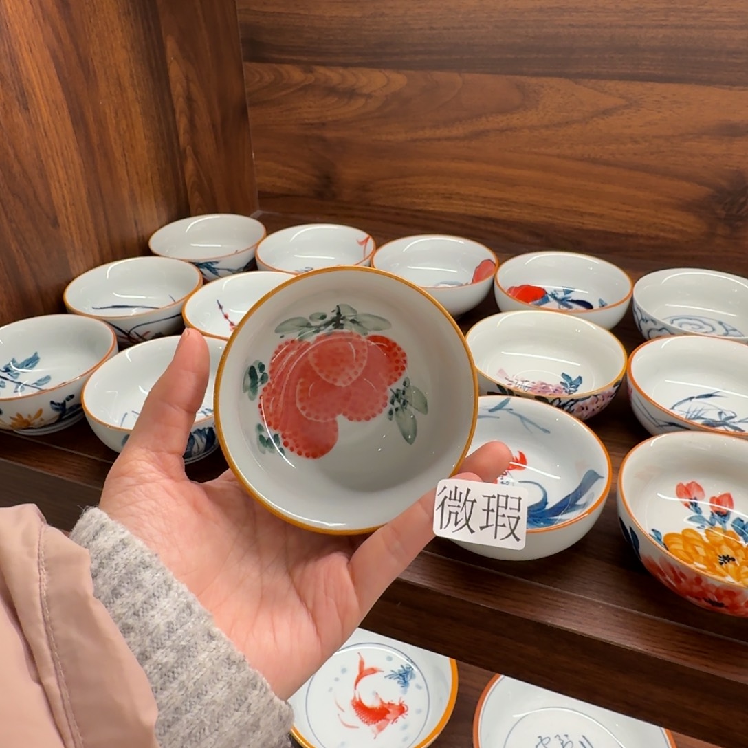 微瑕釉下彩纯手绘