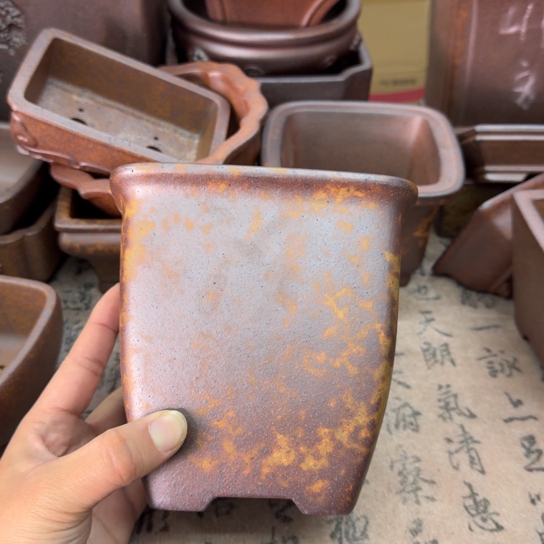 紫砂花盆20号宜兴紫砂正品花盆12.5x14