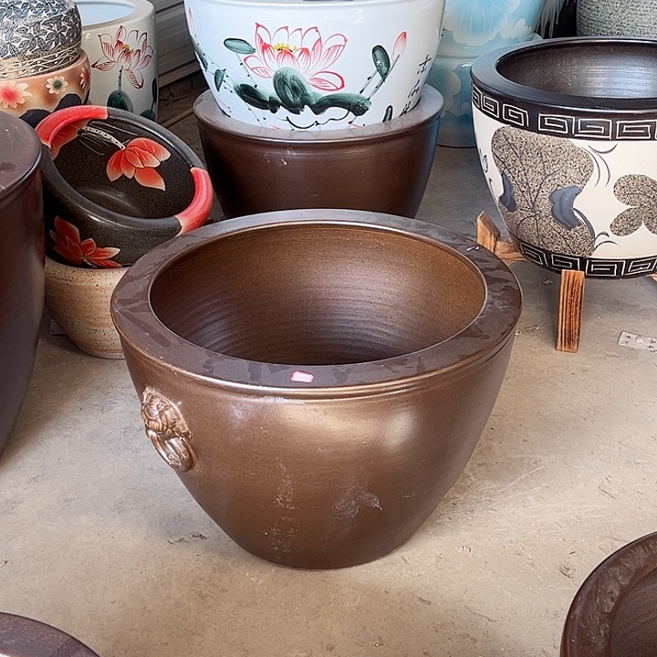 我***翔景德镇陶瓷鱼缸艺术直径62厘米高42厘米