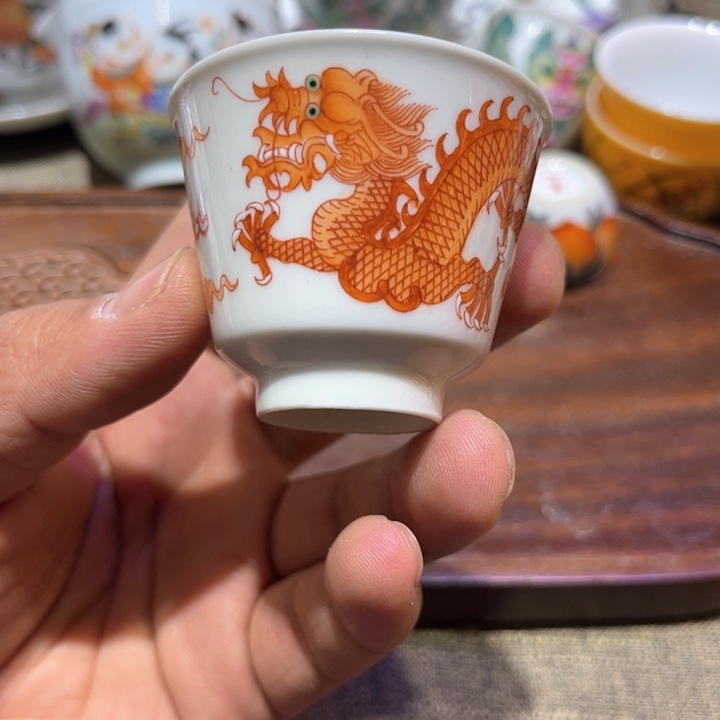 纯手绘精品盖碗杯