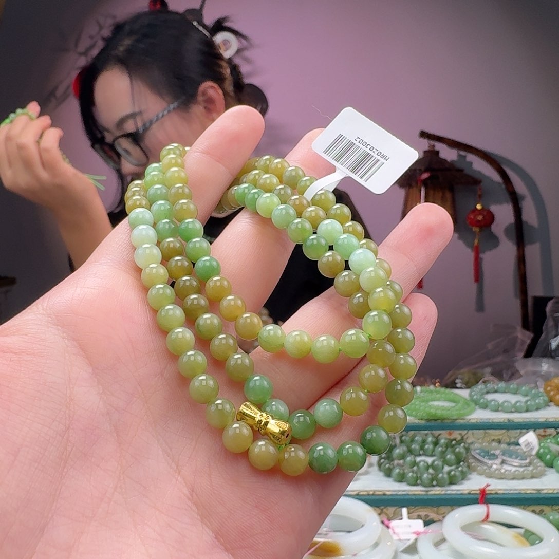 和田玉手串未镶嵌林****e