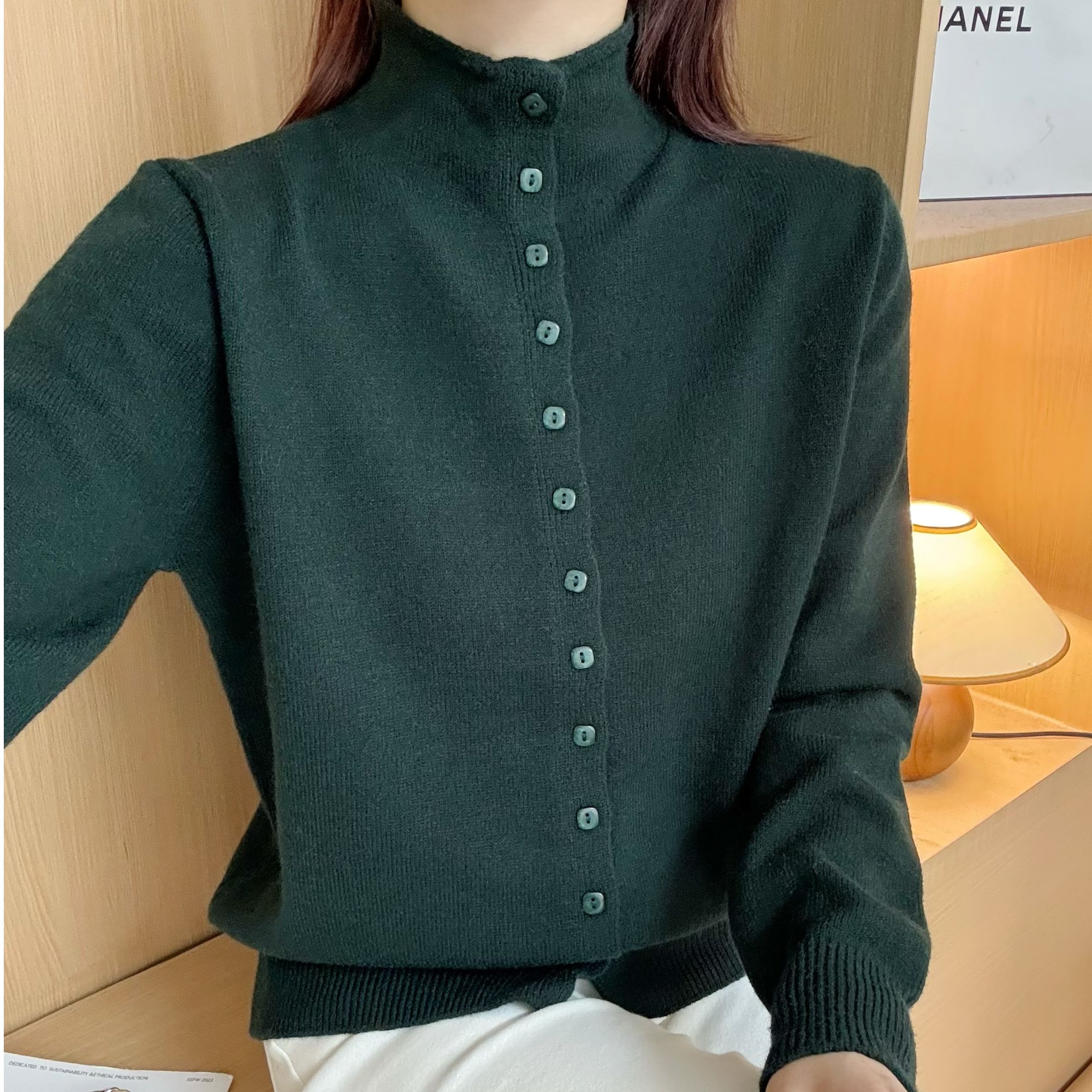 833##小香风长袖针织衫显瘦气质时尚百搭开衫804