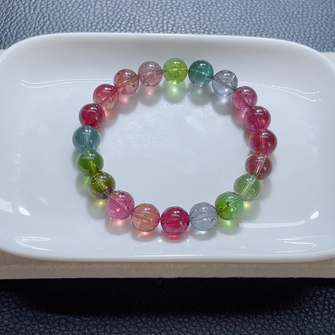 未镶嵌手链碧玺9.6mm