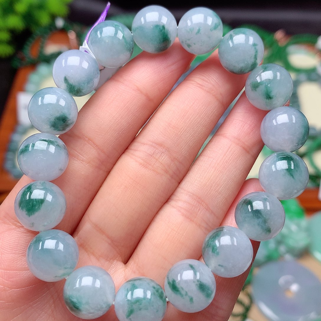 翡翠未镶嵌项链手串