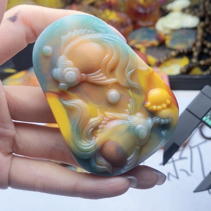 未镶嵌吊坠(不含链)蓝珀189吊坠