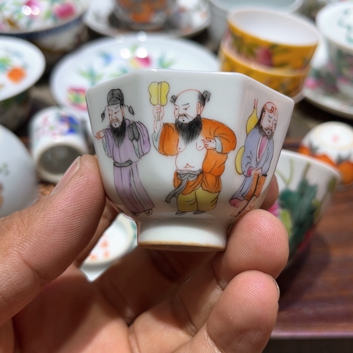 纯手绘精品盖碗杯