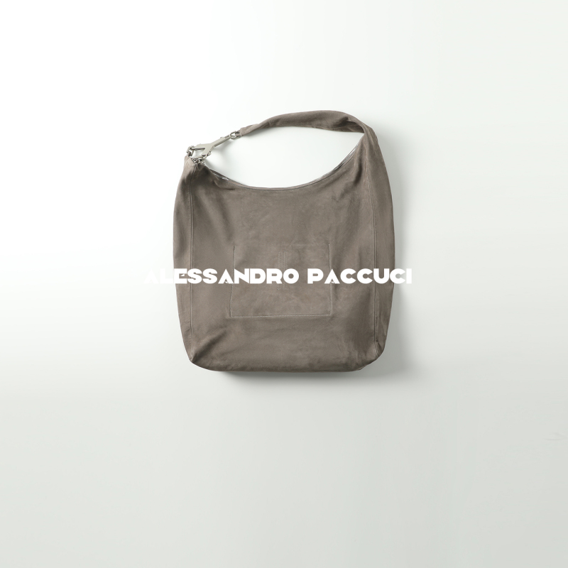 AP洛哥43089BD【限量/山本包】头层牛皮灰色休闲百搭时尚单肩包