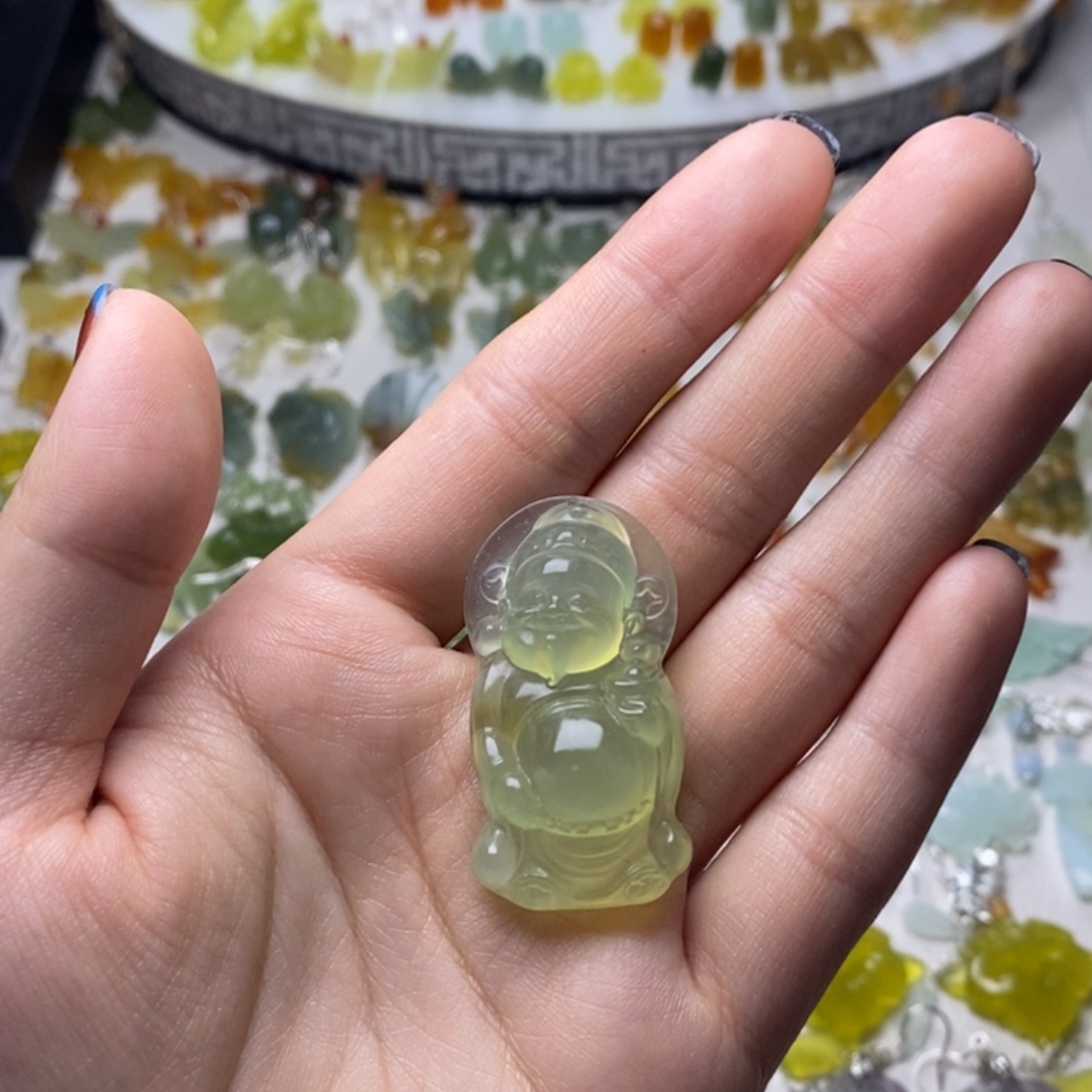 蛇纹石玉合金耳饰/颈饰