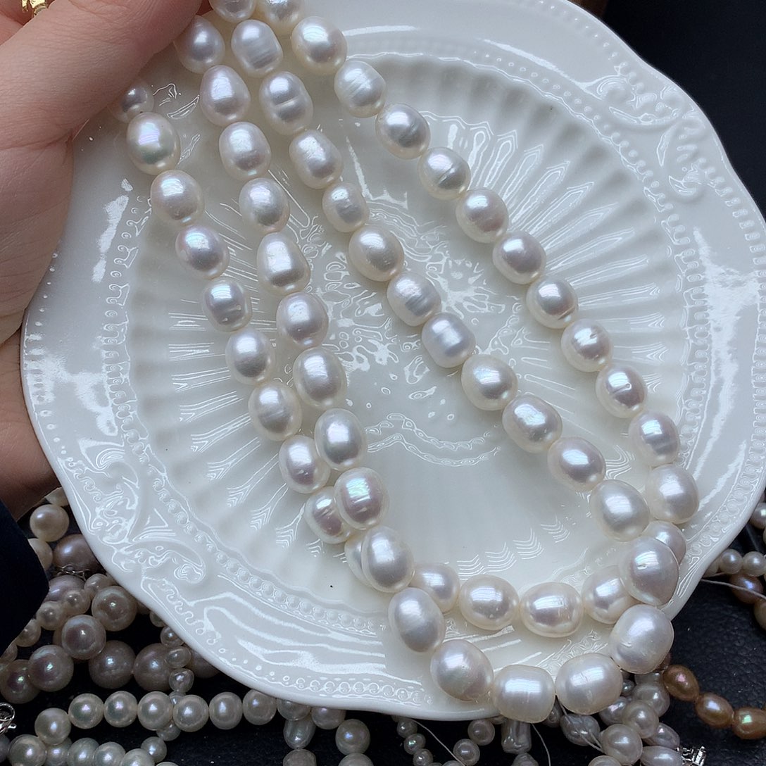 淡水珍珠10-11未镶嵌项链x3