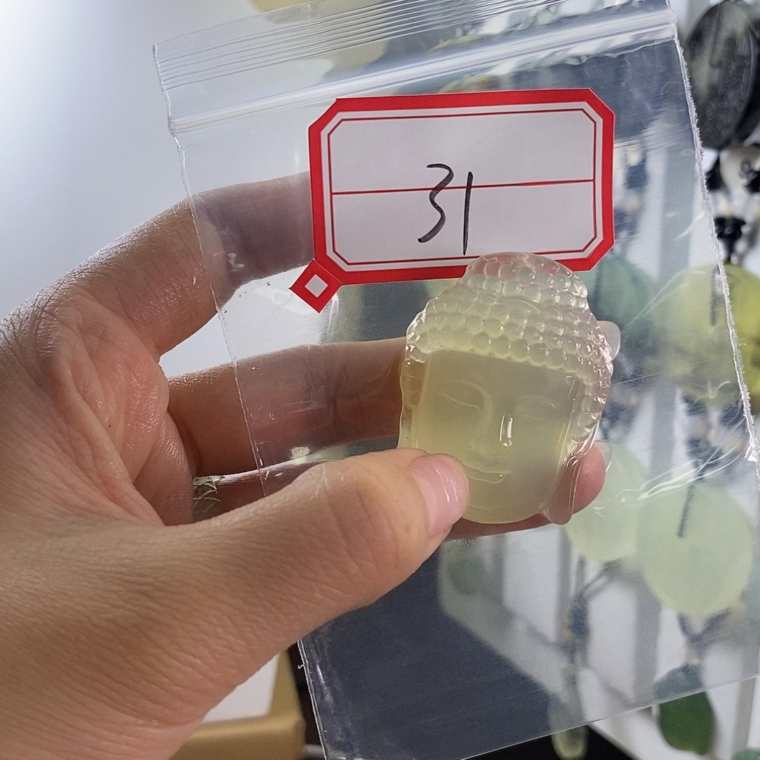 蛇纹石玉颈饰未镶嵌雄*31