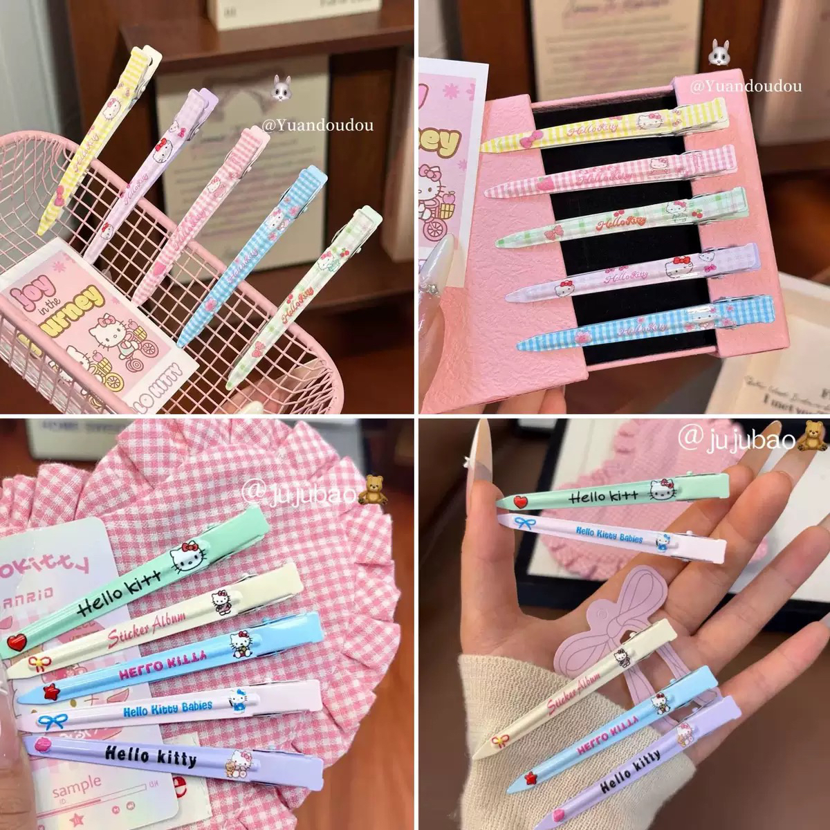 甜美少女风鸭嘴夹可爱风女发夹头饰彩色网红无痕ins