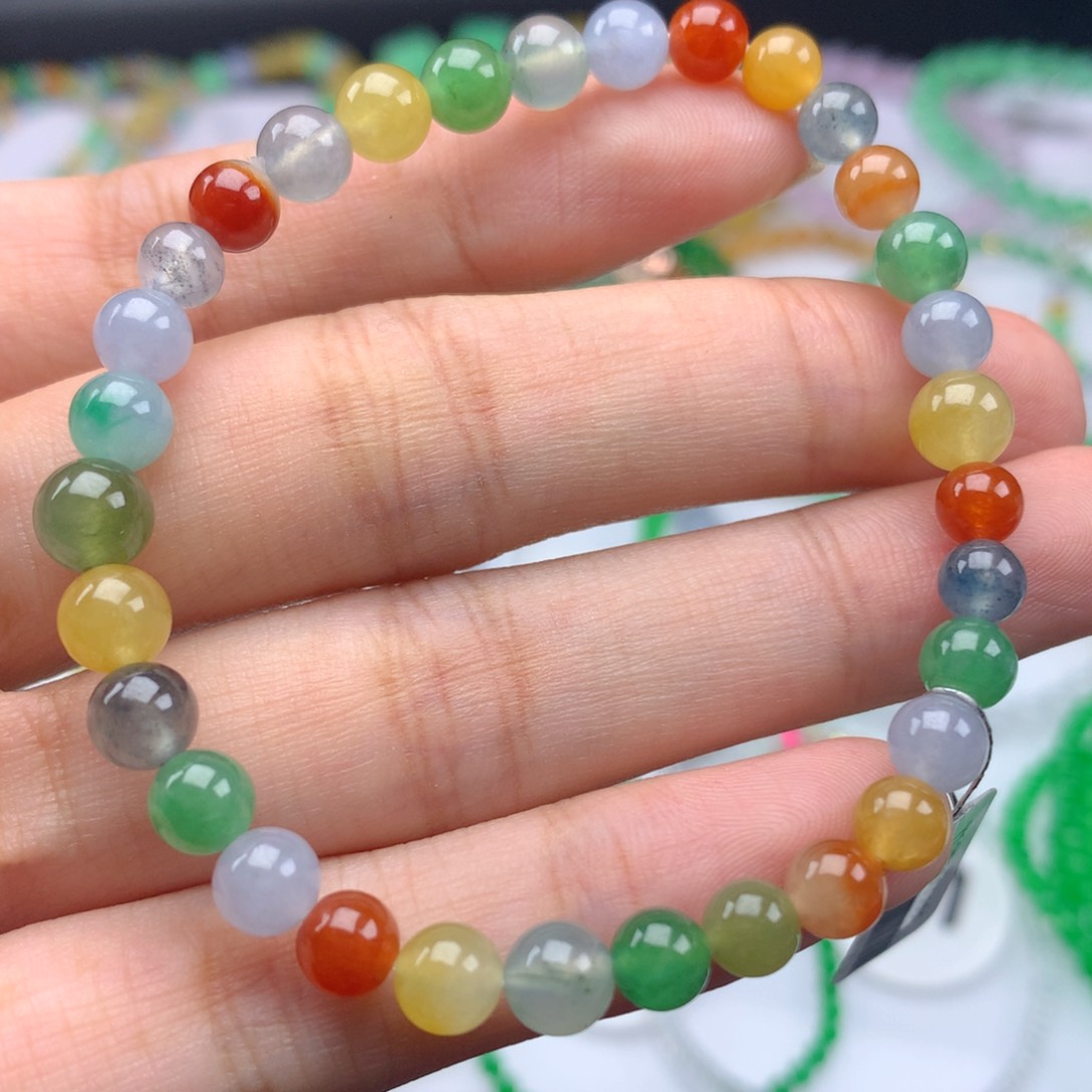 翡翠手链未镶嵌卡